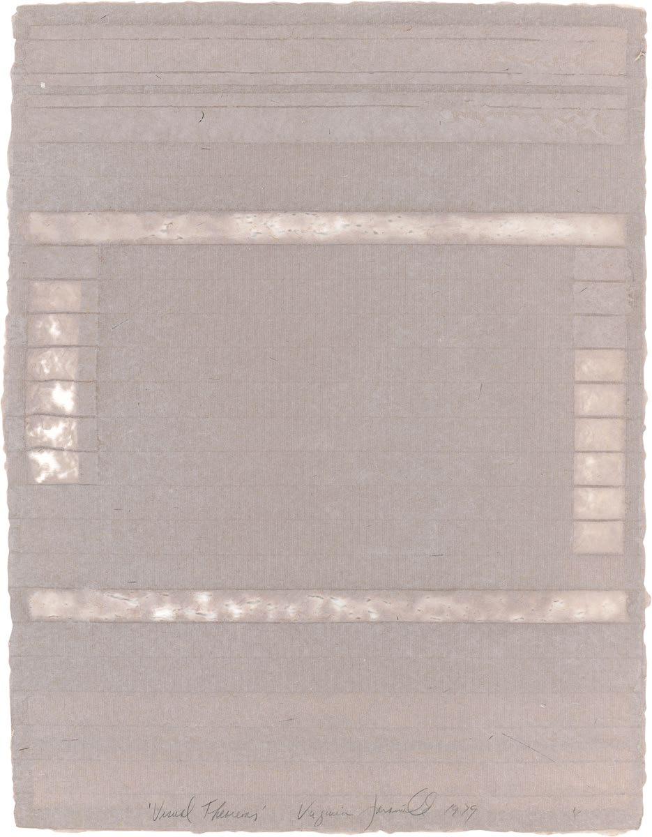 Virginia Jaramillo, Visual Theorems 13, 1979, linen fibre with