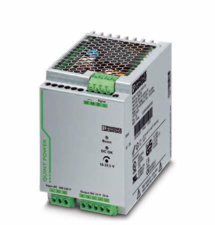 Primary-switched power supply with SFB technology, 1 AC, output current 20 A INTERFACE Data Sheet 103129_en_01 PHOENIX CONTACT - 05/2008 1 Description QUINT POWER power supply units highest system