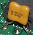 1 C4 680 pf mica capacitor install after setting bias for the final