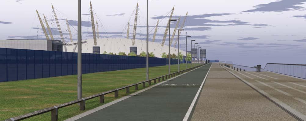 This partnership enabled the creation of a photo realistic, 3D virtual model of the Greenwich Peninsula. The model was accurately reproduced down to the smallest detail.