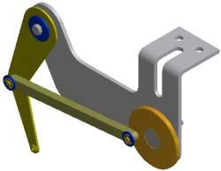 Exercise 2 - Assemble the Model Open an existing assembly file and place the link in the assembly. You add assembly constraints to complete the linkage mechanism. Assemble the Model 1. Open mechanism.