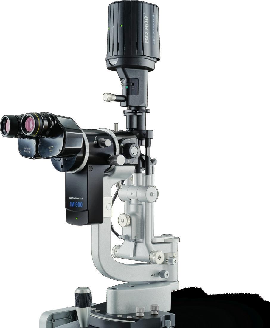 SLIT LAMP BQ 900 Sophisticated microscopy Tradition and
