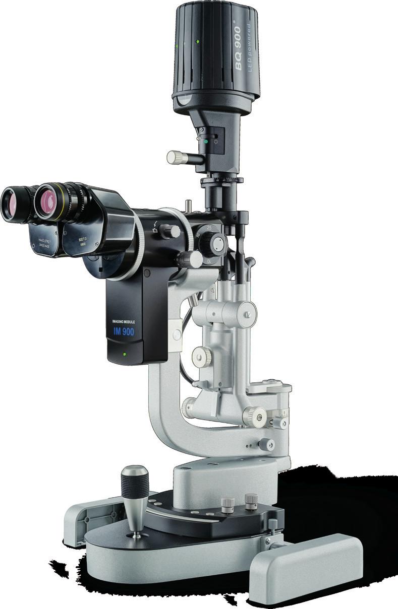 Excellent optics The quality of the optical system determines the results of whatever application a slit lamp is used for.