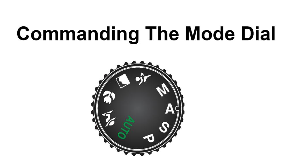 The Mode Dial Pre-sets and modes bind you to their predetermined results.