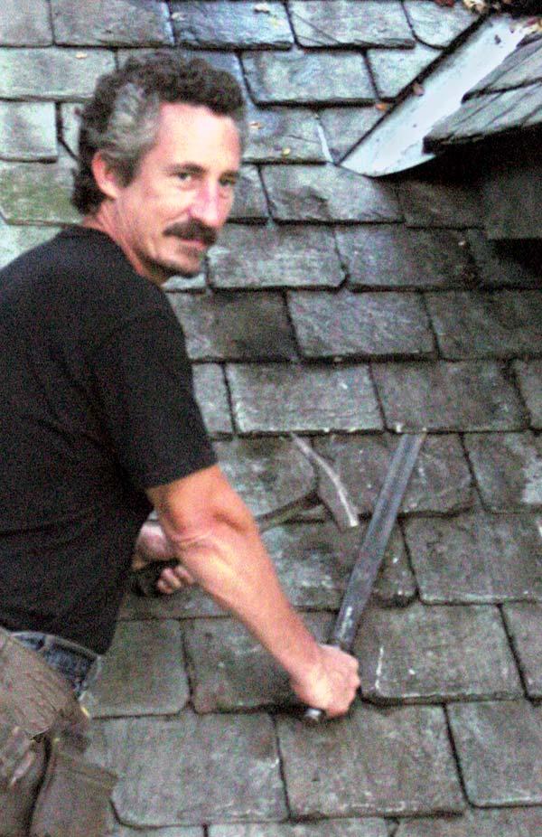 The long term maintenance of a slate roof requires free access underneath the slates by a slate ripper, the tool most