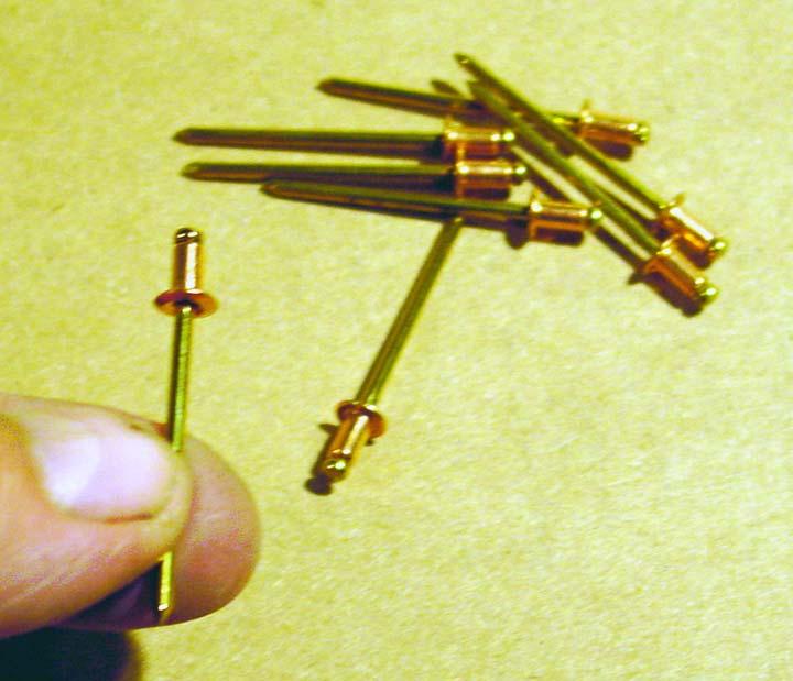 Most copper rivets have copper-plated steel shanks and should be avoided.