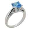 5 ct garnet semi-precious, V-shape, stud R0310(E)-AG Ring, 4ct pink sapphire semi-precious, high prong set R0663(B)-AG Ring, blue topaz semi-precious, 4-prong set, set high E0261(J)-AG Ears, 1.