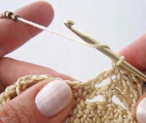 Beaded treble crochet US: Beaded double crochet When you incorporate