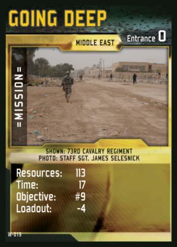 East Objectives The Hostile cards