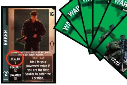 SEQUENCE OF PLAY Perform the following steps until the mission is completed successfully or the players fail: SOLDIERS TURN SOLDIERS ACT There is no set order to which soldier acts and when, the only