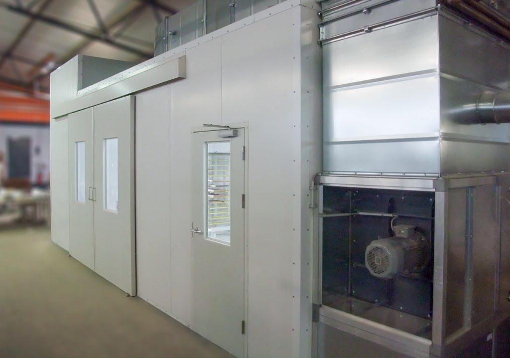 Painting and drying booths. Höcker Polytechnik compact painting and drying booths offer maximum performance and range of features in the minimum area. Industrial standard painting.