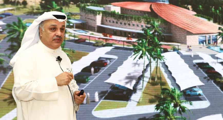 During his speech, Al-Rushaid told the audience that the construction period was projected to last for 22 months.