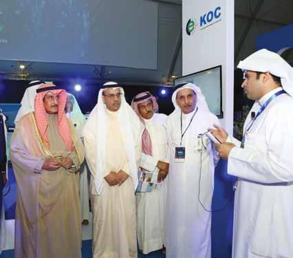 During the exhibition, KOC employees were provided with the opportunity to learn more about the various types of IT initiatives that the Company has been engaged in.