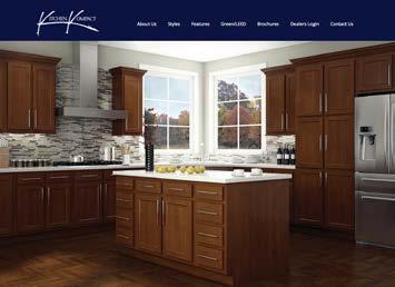 We also offer universal design cabinets. Kitchen Kompact, Inc.