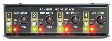 TRIM ADJUST 1 to 4: Individual set & forget trim controls let you quickly match the signal level between different mics to ensure a fair and honest comparison. 3.