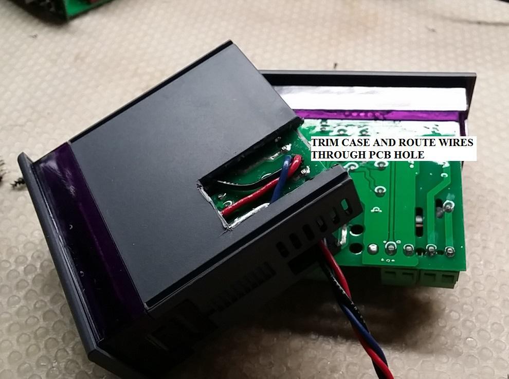 Optional Tri-Color LED wiring You will need to start by modifying your STC-1000 plastic case to allow room for the extra 3 wires that you will have to add to the PCB board connections at the relays.