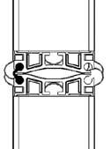 Straight Line (80 degree) Install Hinge ombos per steps and (Previous pages) ombo on oth Sides -Way 90 or 60 or 5 EG Install Hinge ombo, then rotate panels to appropriate angle.