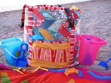 !! Now you have one fabulous Summery Tote measuring