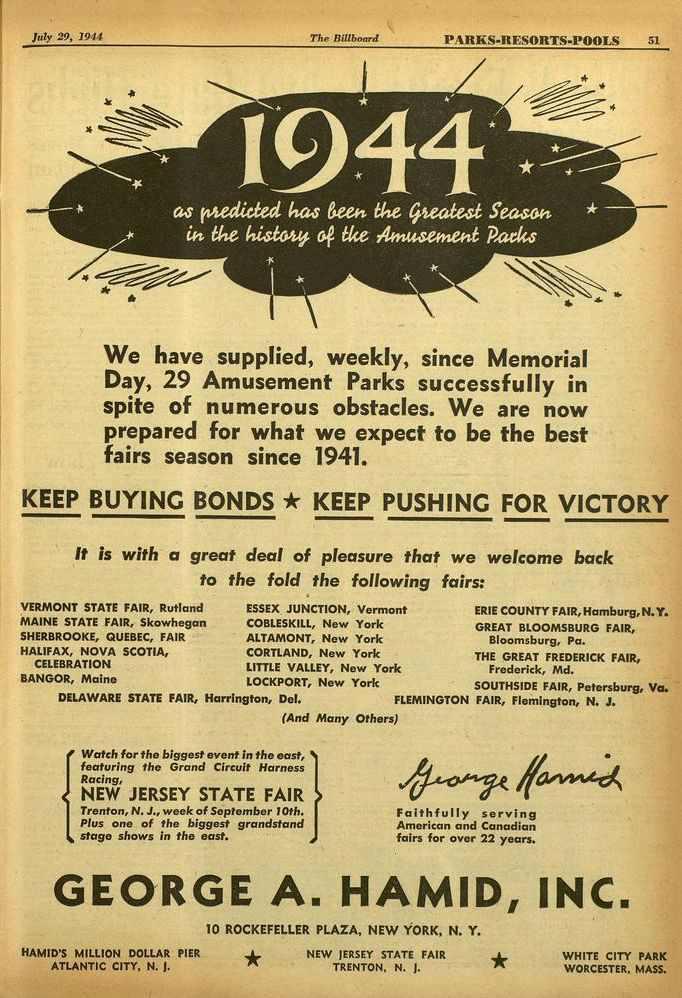July 29, 1911 The Billboard P RKS-RESORTS-POOLS 51 4, a 4eilUcted has keft tkte Oteatest Seas6ft ipt the 4146vc4 tke 74#nusemettt Packs We have supplied, weekly, since Memorial Day, 29 Amusement