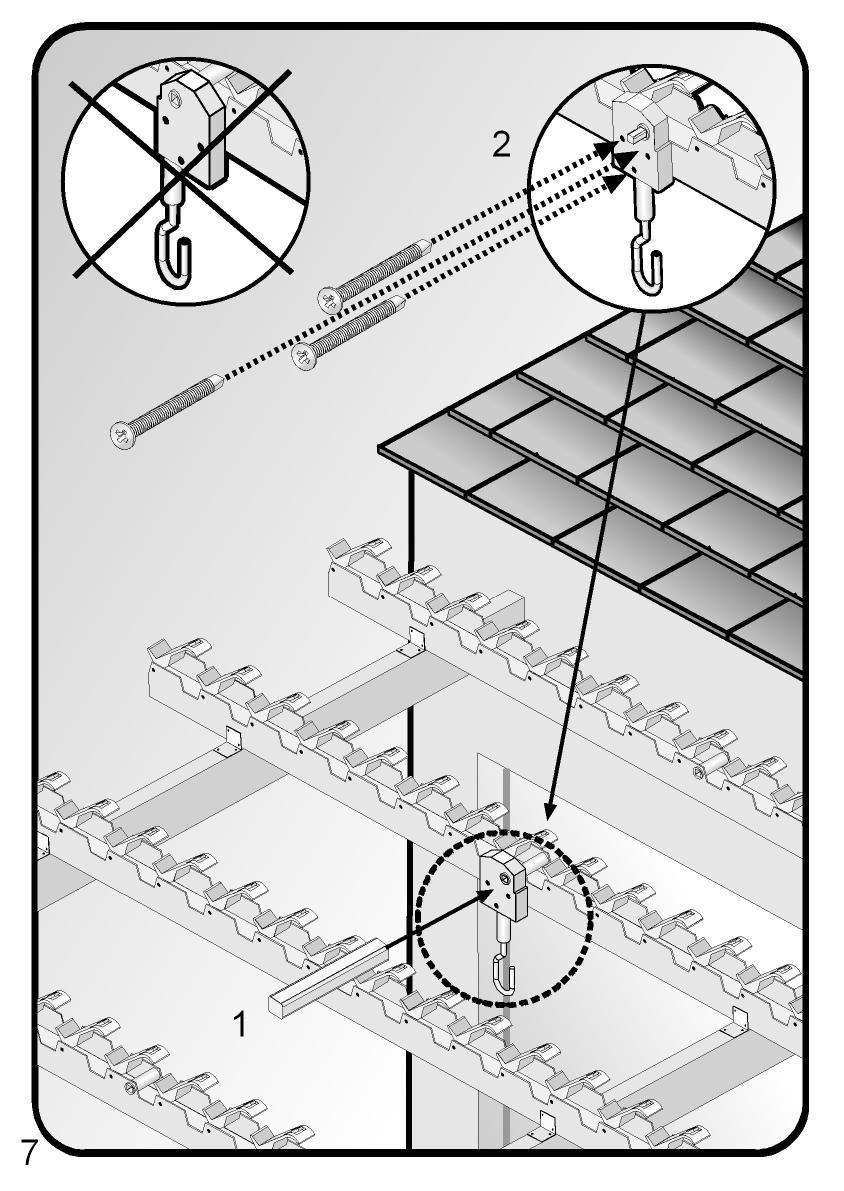 Installation of Crank Mechanism (150) Install crank mechanism (150) on designated point on louver beam (106)