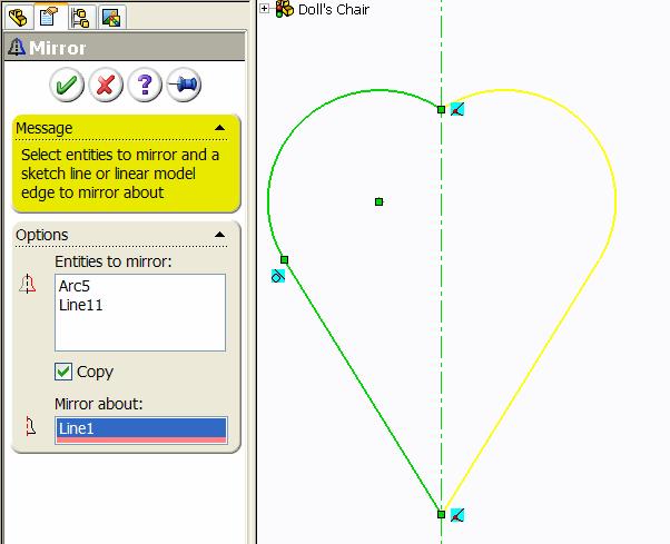 Use Mirror sketch on the sketch tool to create the right hand side of the Smart Dimension as