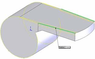 Cut Extrude Cut Extrude using this sketch (line). Through All is the automatic end condition.