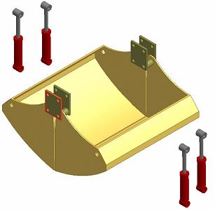 Producing Adaptive Subassemblies Subassemblies can be defined as adaptive. You can drive the size of components in the subassembly by applying constraints across all subassembly parts.