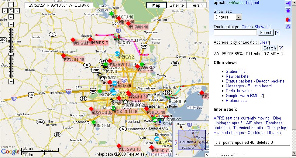 APRS Mapping APRS or Automated Packet Reporting System