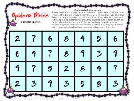 Spiders Math Games Addition