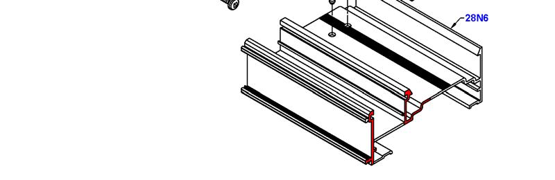 areas. Using (2) STB9 fasteners per shear block attach the horizontal framing members.