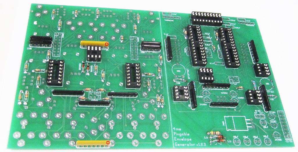 8-pin socket x 5 14-pin socket x 2 28-pin socket x 2 (each 28-pin socket is really two 14-pin sockets) 20-pin socket x 1 Step 3: Resistor Arrays: Insert and solder the 15 resistor arrays.