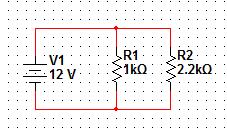 ohm s law. When connected in parallel the voltage is the same across all branches but the current is divided at branches.