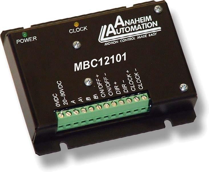MBC12101 - Microstep Driver FEATURES Compact Stepper Motor Driver 1.5-10.