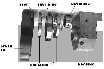 Seal Piston Cap Thrust Bearing Key Turret Housing Encoder Stud