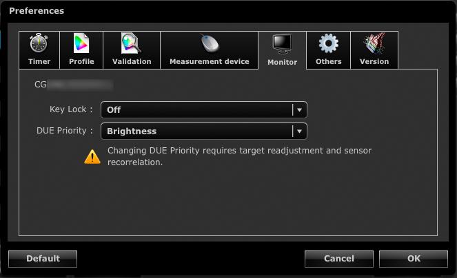 15-7. Changing the Settings of the Currently Used Monitor The settings of the currently being used monitor can be changed from ColorNavigator. 1. Open the main window 2.