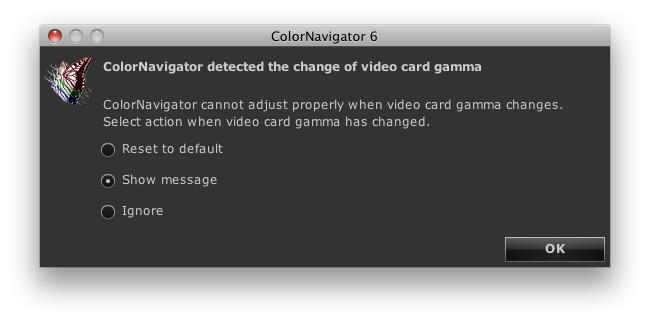 Starting ColorNavigator ColorNavigator can be started from ColorNavigator Agent. 1. Open the setting menu Macintosh Right- click ColorNavigator icon on Dock.