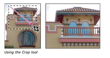 Transforming perspective while cropping The Crop tool in Photoshop has an additional option that allows you to transform the perspective in an image.