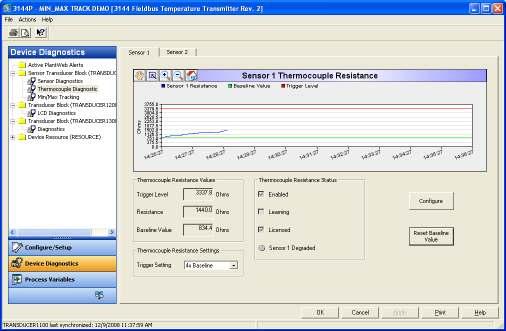 Fieldbus Temperature Transmitter Data Provides: