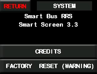 Factory Reset When you use the sub-trim and other functions these functions are saved to the permanent memory of the Smart Bus.
