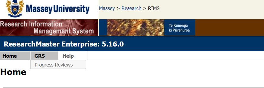 Student Quick Guide to Progress Reports 1. To create your progress report, log in to RIMS. The link is http://rims.massey.ac.nz. Use your student id and mymassey password to log in. 2.