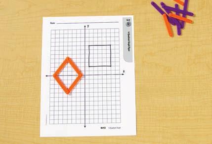 Materials AngLegs (orange and purple only: one set per group) -Quadrant Graph Paper (BLM 1; 1 per group) pencils (1 per group) 1.