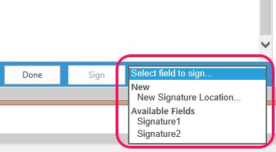 DocuSign Signature Appliance SharePoint Connector Guide 57 Signing an Existing Signature Field Empty signature fields can be created in a PDF document using DocuSign SA Connector for SharePoint, as