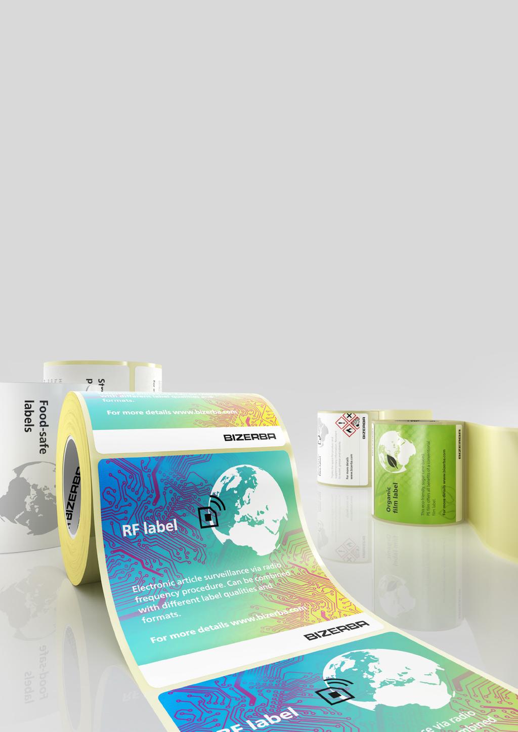 Broad spectrum, combinable with color print and hot embossing. For more details www.bizerba.