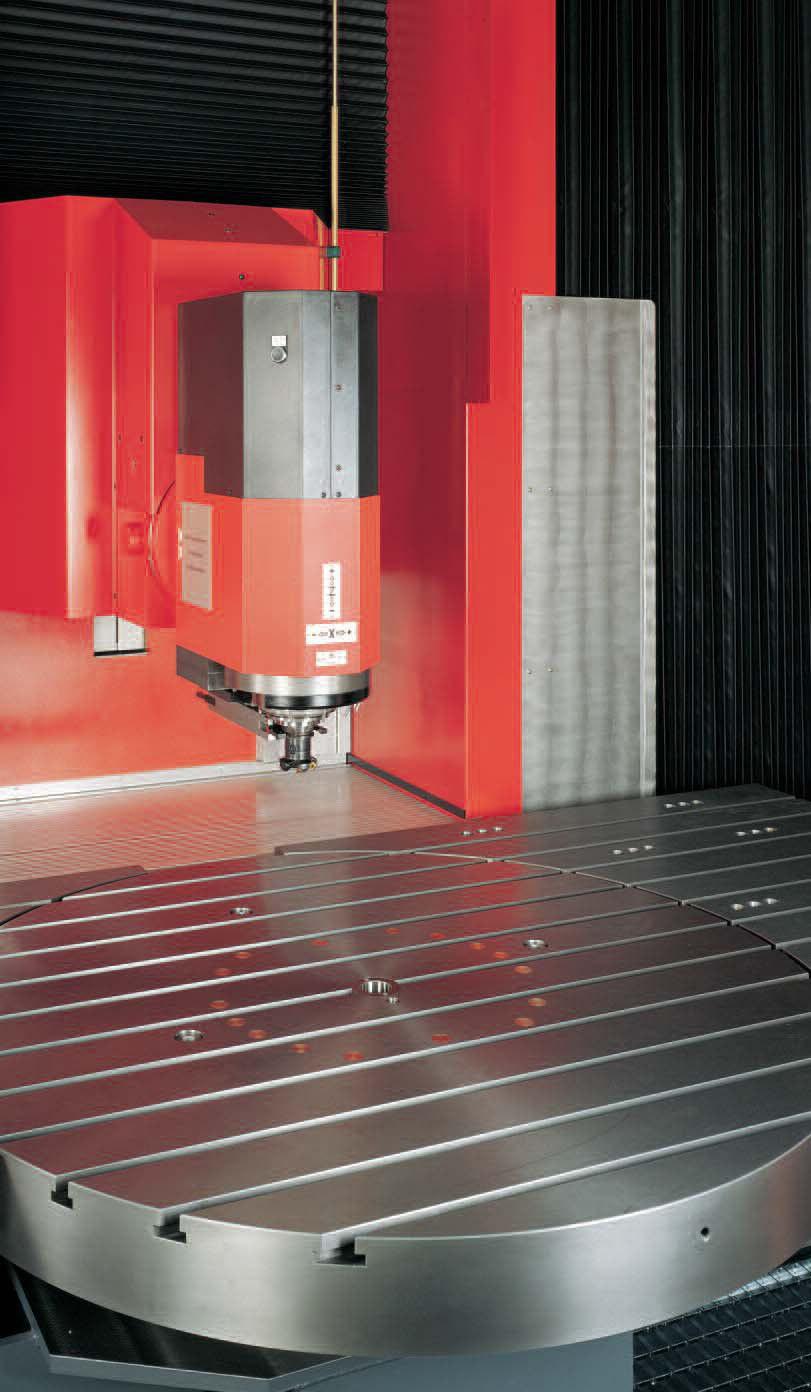Traveling Column Series - HV Machines Flexibility in single-part and series production Options Additional tool magazine with up to 200 pcs Standard specifications Full cladding of the machining area