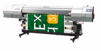 6m wide SOLJET PRO II SJ-1045EX produces beautiful billboards and banners at a maximum print speed of 45m²/h. Thanks to the high print speeds, large high-quality print jobs are completed in no time.