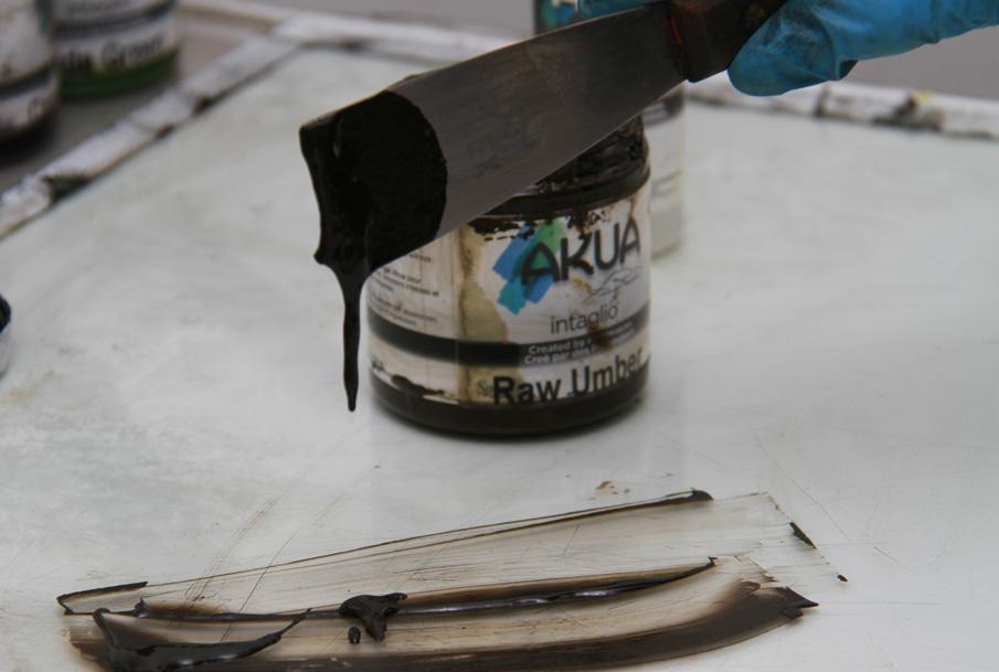 Add Akua Blending Medium as needed to make your ink loose.