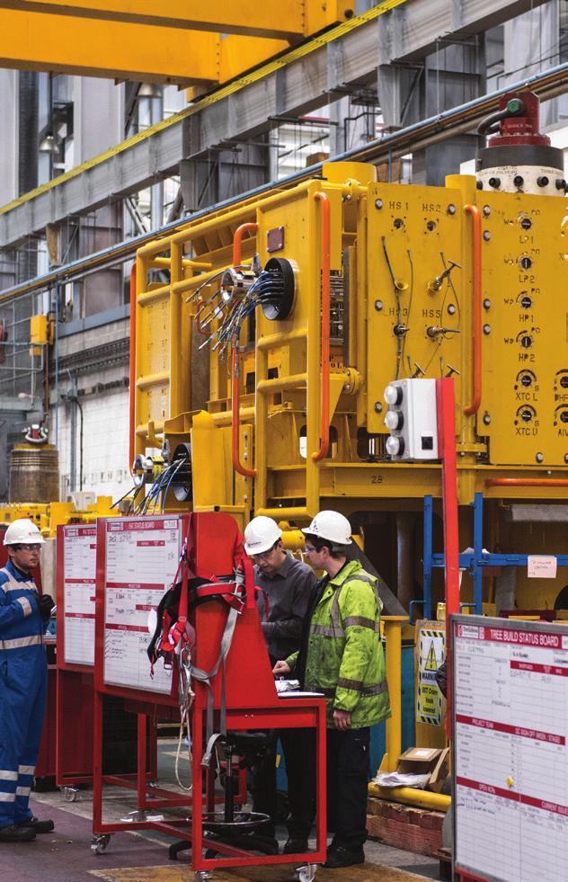 A commitment to efficiency, onshore and offshore Our roles and responsibilities for the installation and commissioning of subsea production equipment and processing systems begin at the shipyard and