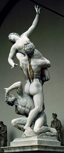 SCULPTURE IN THE ROUND Title: The Rape of the Sabine Women Artist: Giovanni da Bologna Date: Completed 1583