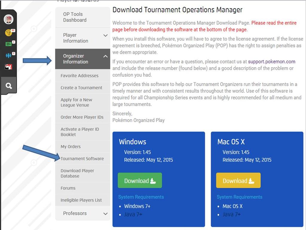 Downloading, Using, and Uploading Results From the Tournament Operations Manager (TOM) To Download Tournament Operations Manager (TOM) 1.