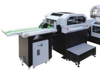 HTS-40 Three-knife Trimmer The newly developed trimmer achieves even higher accuracy of trimming and finish quality